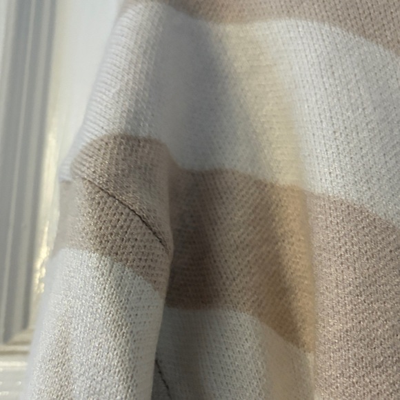 Tahari Beige and White Chevron woman Crewneck Sweater - Picture 3 of 7